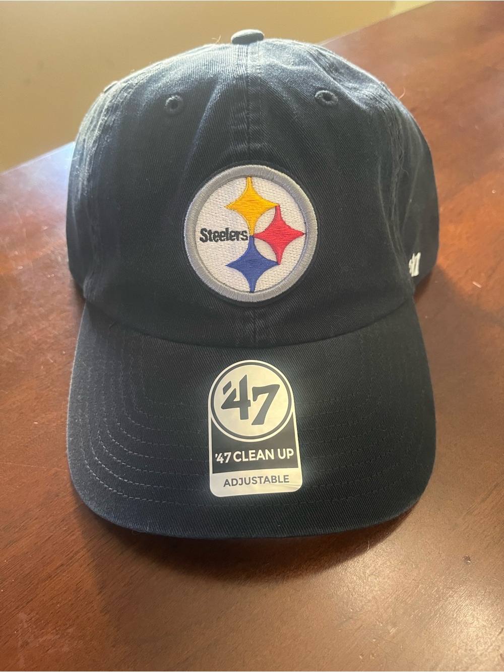 Pittsburgh Steelers Hat Black 47 Brand Clean Up NWT